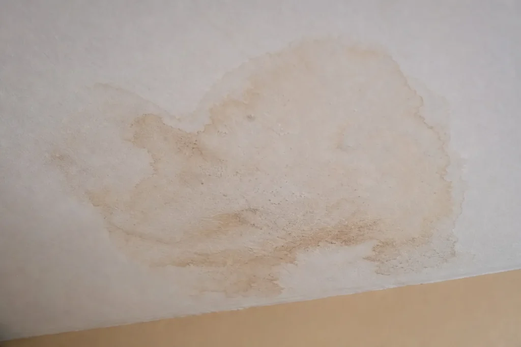 Tache d'infiltration au plafond