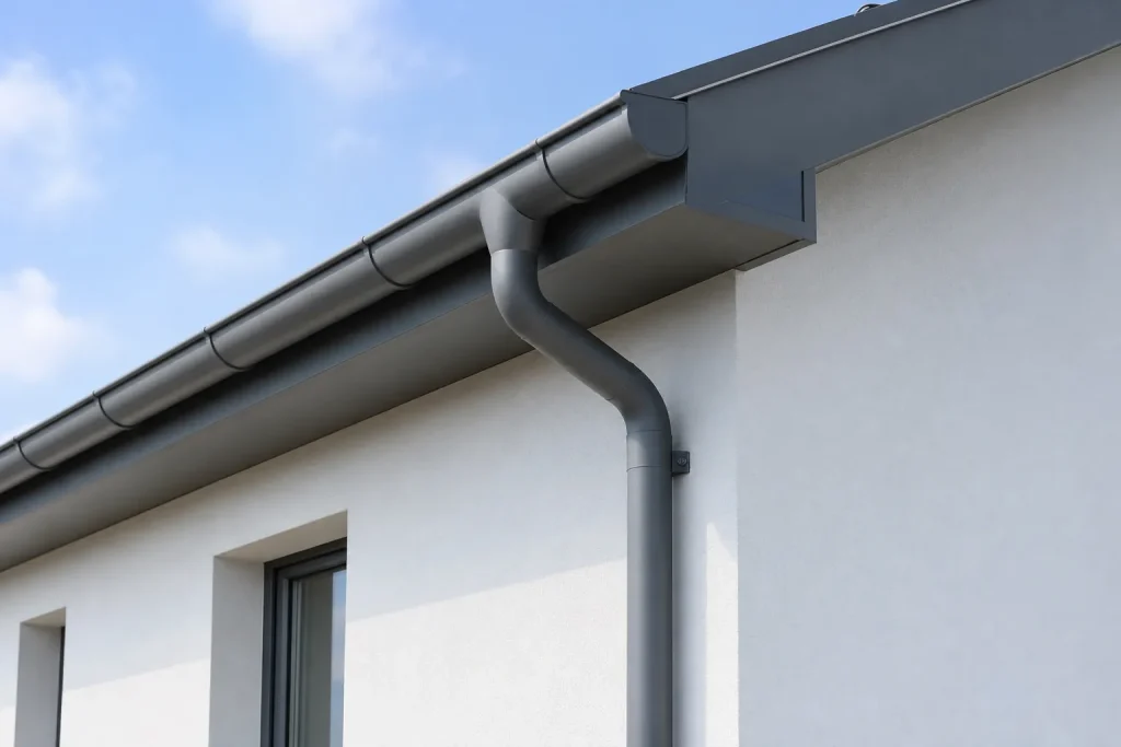 Gouttiu00e8re aluminium sur une maison